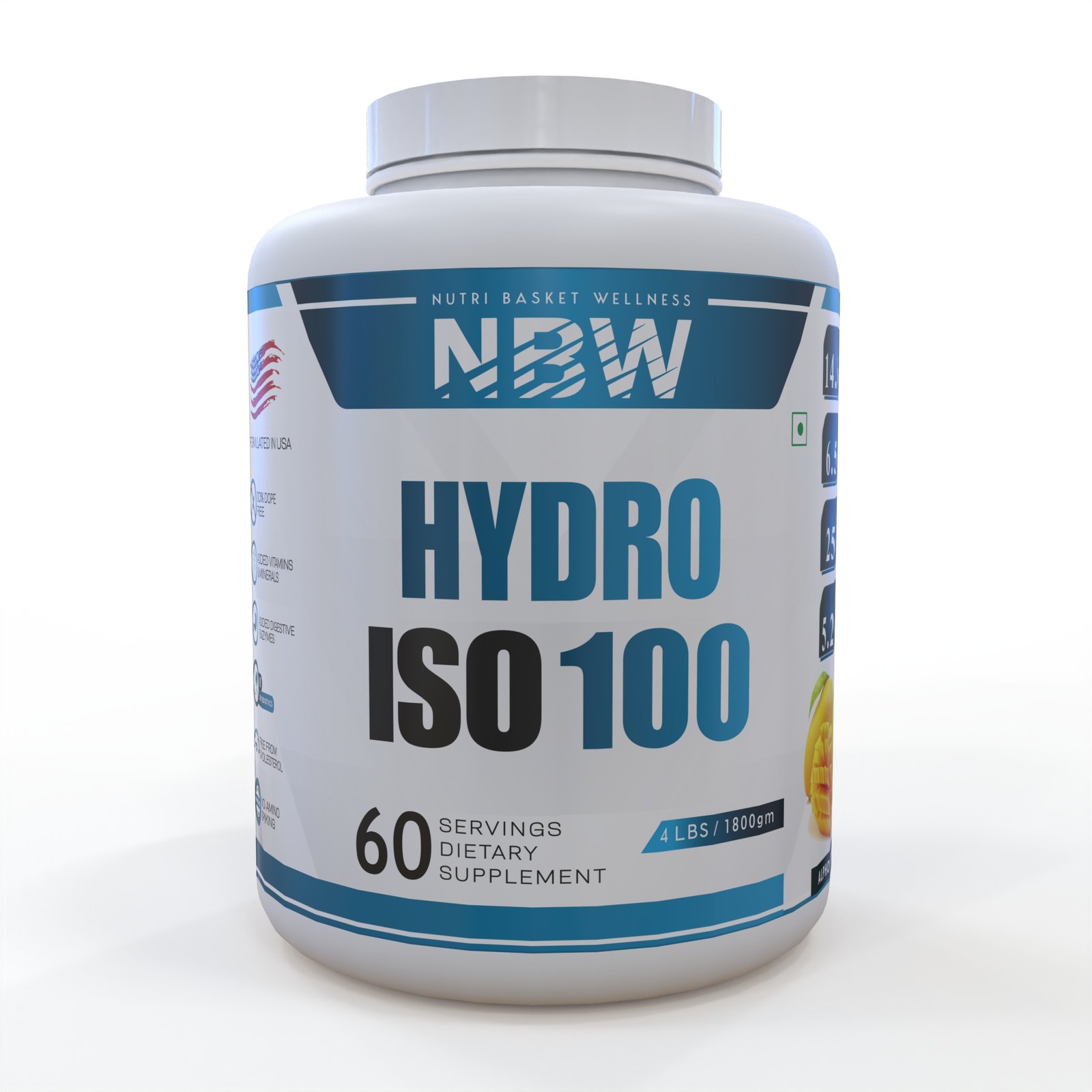 NBW Hydro ISO 100 | 60 Servings | 25g Protein Per Serving