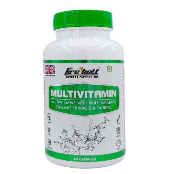 Firebolt Sports Nutrition - Multivitamin with Multi Minerals, Ginseng Extracts & Taurine