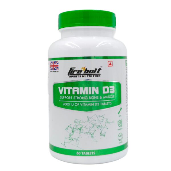 Firebolt Sports Nutrition - Vitamin D3 | Support Strong Bone & Muscle