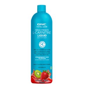 GNC Triple Strength L-Carnitine Liquid 450ml - Strawberry Kiwi
