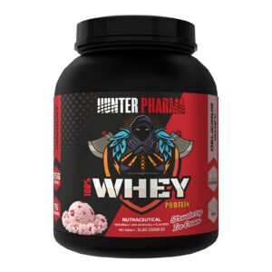 Hunter Pharma 100% Whey Protein - 5lbs - Strawberyy Ice Cream