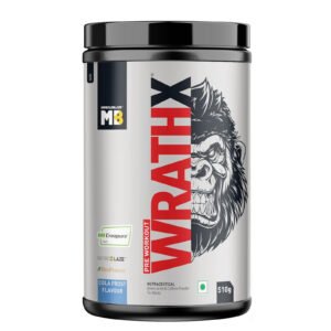 Muscle Blaze WrathX Pre-Workout (Free Delivery) - 60 Ser, Cola Frost