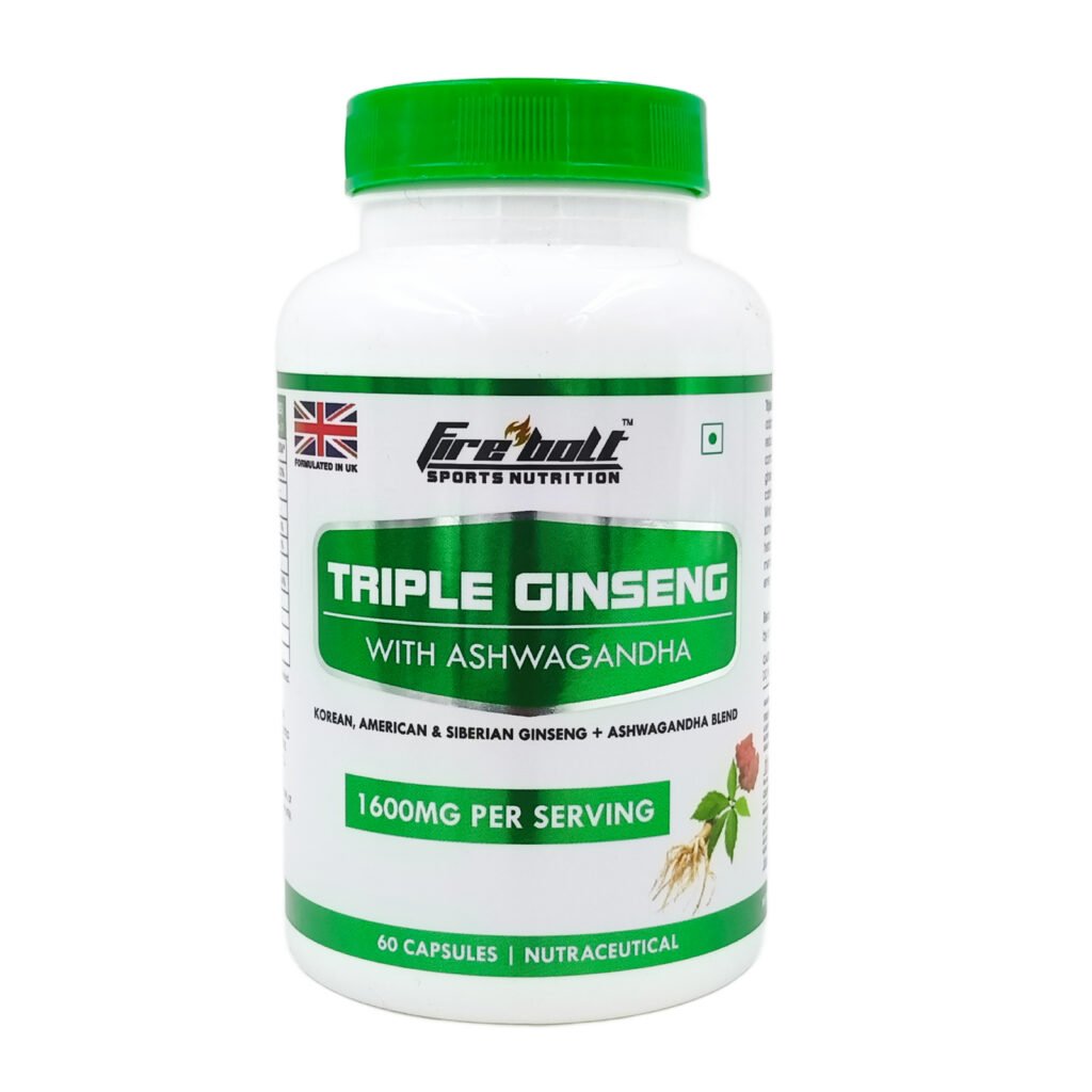 Firebolt Sports Nutrition – Triple Ginseng With Ashwagandha