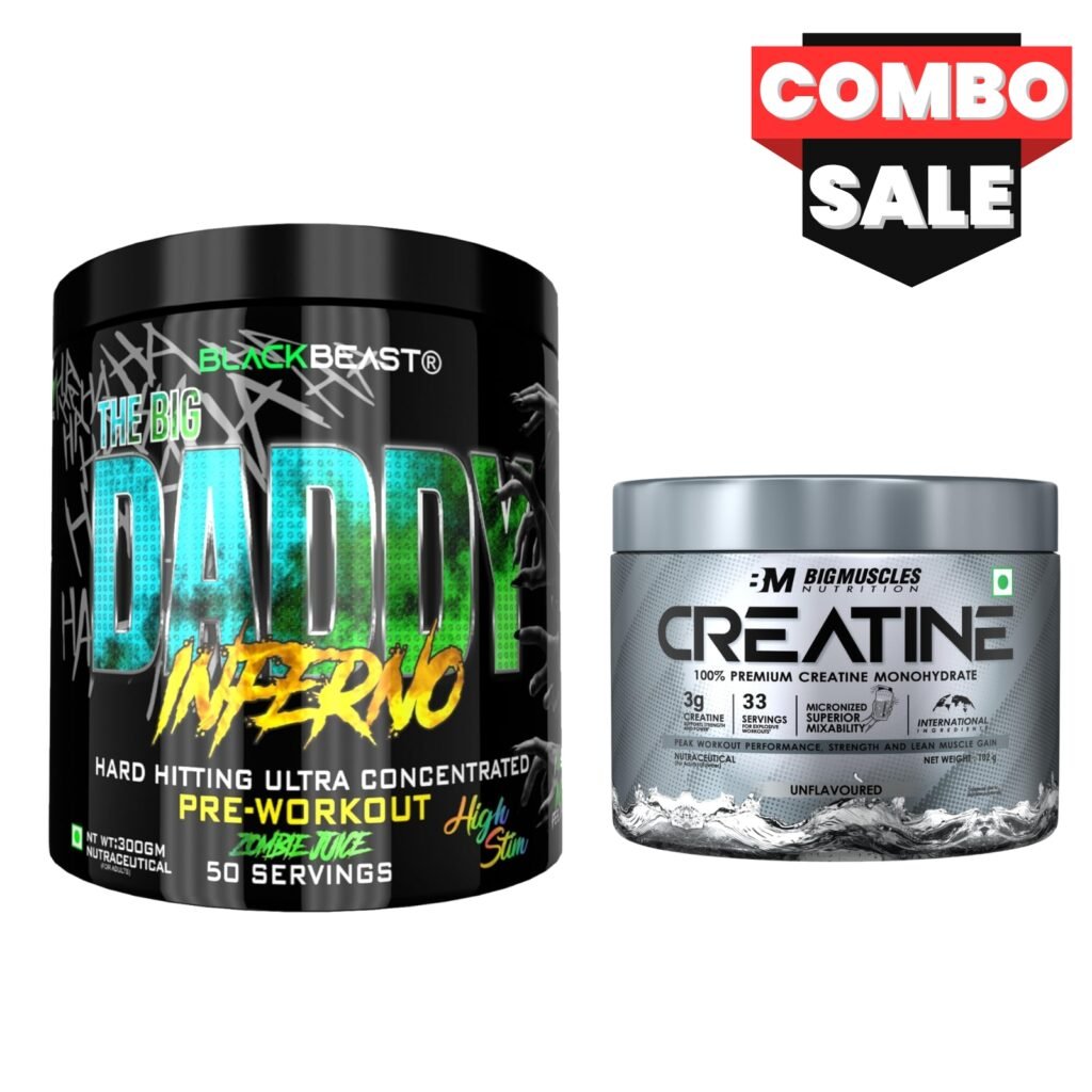 Big Daddy Pre Workout and Big Muscle Creatine Combo