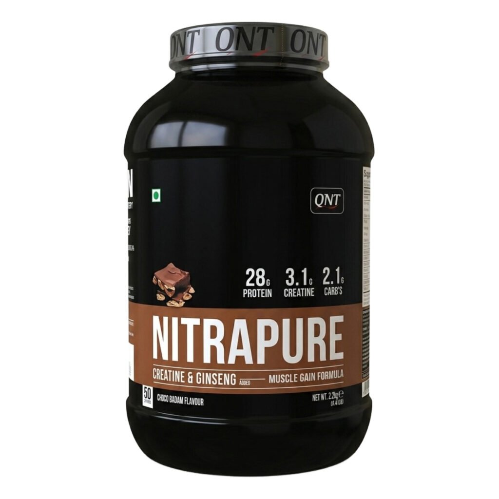 QNT – Nitrapure Whey Protein | Creatine & Ginseng | Expiry: 9/26 (Free Delivery)