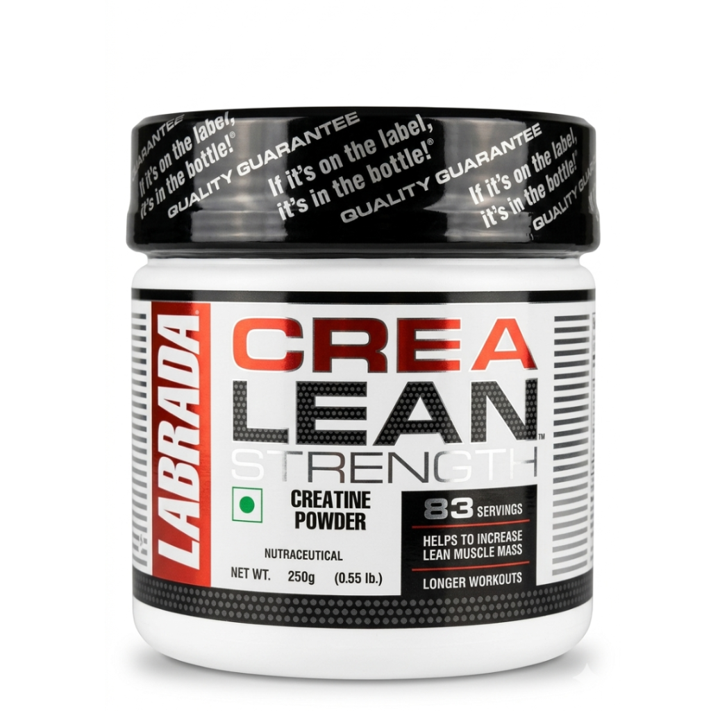 Labrada CreaLean Strength Creatine Monohydrate Powder (250g, 83 Servings) – 100% Pure Creatine for Lean Muscle Mass, Strength & Post-Workout Recovery (Unflavored)