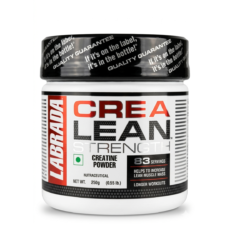 Labrada CreaLean Strength Creatine Monohydrate Powder (250g, 83 Servings) – 100% Pure Creatine for Lean Muscle Mass, Strength & Post-Workout Recovery (Unflavored)
