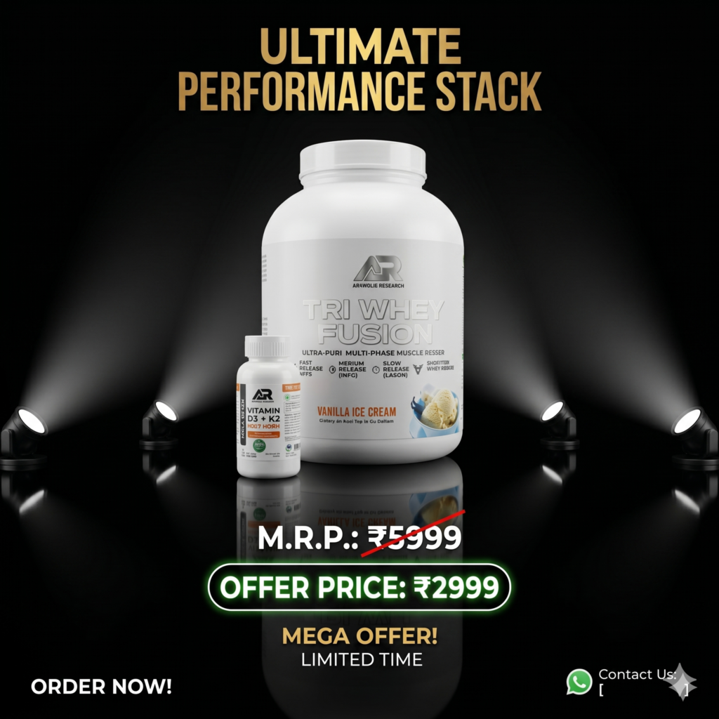 Anabolic Research Ultimate Performance Stack – Tri Whey Fusion + Vitamin D3 + K2 Complex