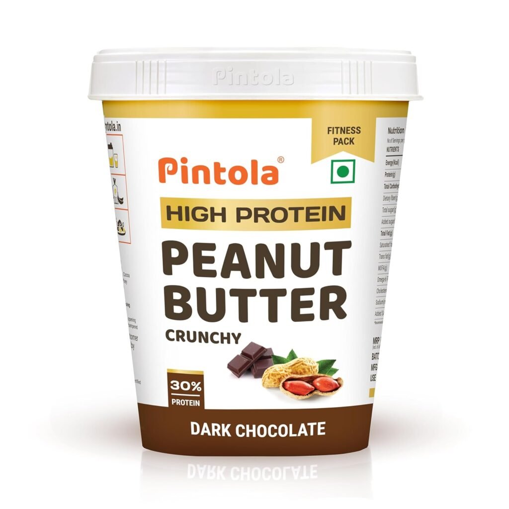 PINTOLA High Protein Peanut Butter Chocolate Flavour Creamy 1kg, Added WHEY Protein