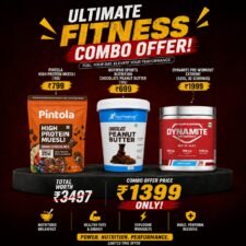 Power Combo – Pintola High Protein Muesli (1kg) + Nutrend Chocolate Peanut Butter (1kg) + Dynamite Pre-Workout Extreme