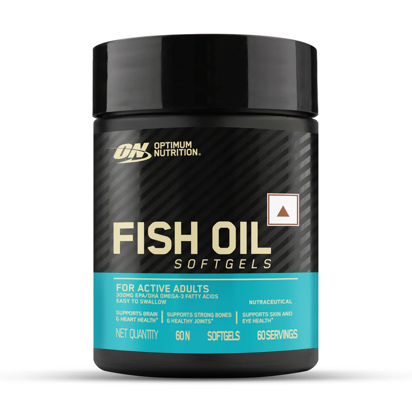 Optimum Nutrition (ON) Fish Oil – 60 Capsules, 1000 mg Fish Oil, 180 mg EPA, 120mg DHA