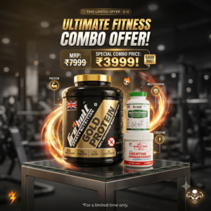 Ultimate Fitness Combo Offer! (Gold Whey Protein + Multivitamin + Creatine)