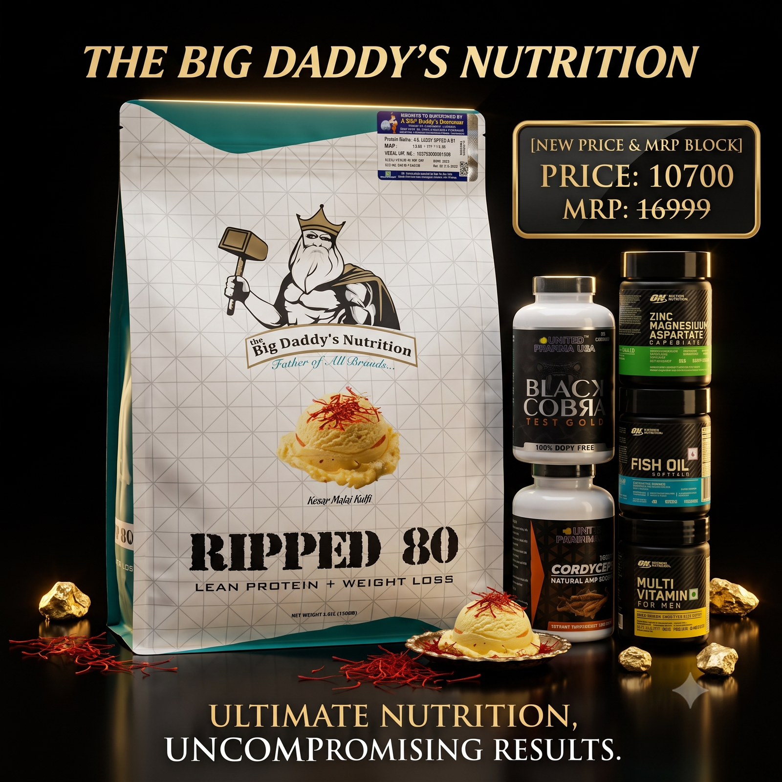 The Big Daddy’s Nutrition Ripped 80 Lean Protein + Weight Loss