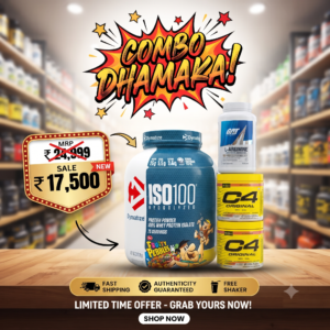 Protein Basket Ultimate Muscle & Pump Stack - Dymatize ISO100, GAT L-Arginine, C4 Original