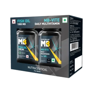 MuscleBlaze Fish Oil 1000mg & MB-Vite Multivitamin Combo (30 Tab)