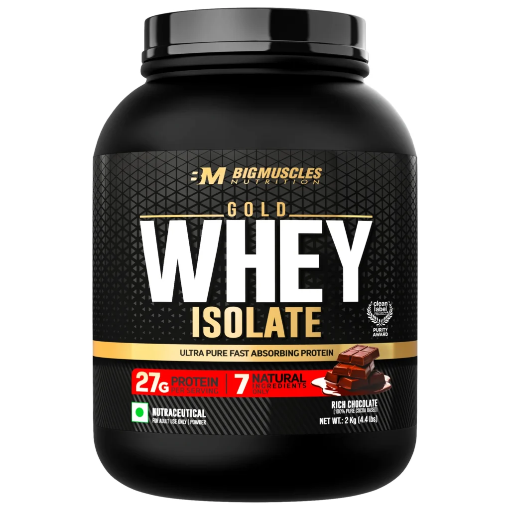Big Muscles Nutrition Gold Whey Isolate | 27g Isolate Protein