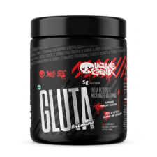 Insane Genix GLUTA – Micronized L-Glutamine Powder (250g, Unflavoured)