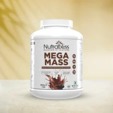 Nutrabliss Mega Mass Pack: 2kg Choco Gainer + Creatine + Glutamine