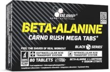 OLIMP SPORT NUTRITION Olimp Labs Beta-Alanine Capsules, Carno Rush, Pack of 80 Mega Tablets, BETA-Alanine CARNO Rush